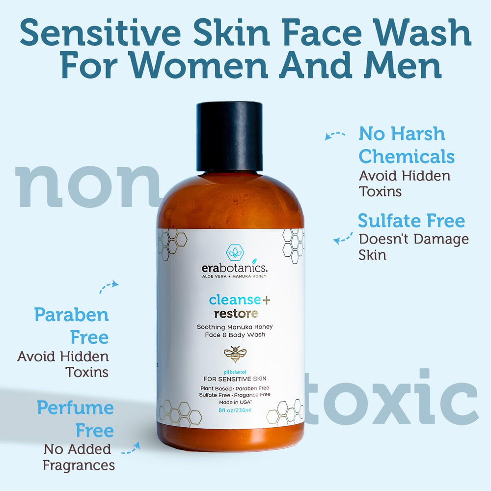 Era Organics Manuka Honey Face Wash hyaluronic-acid focus on lasting hydration
