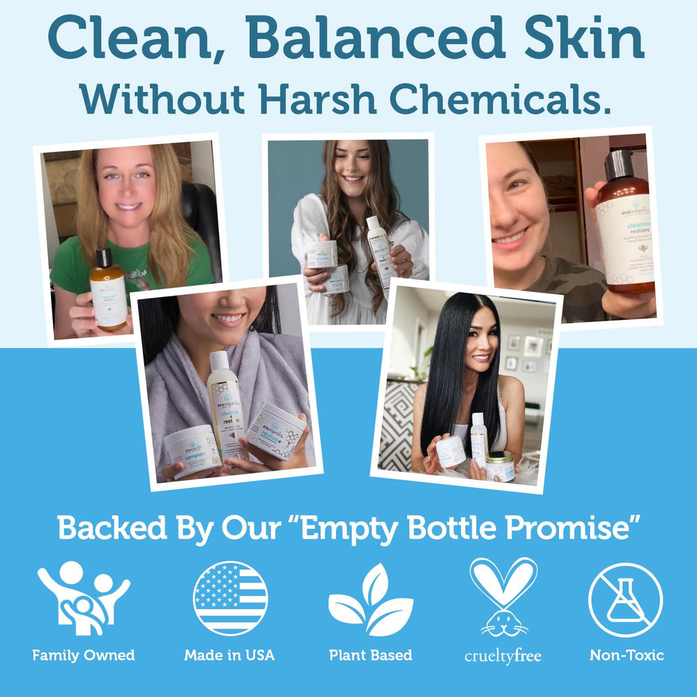Era Organics Manuka Honey Face Wash made-in-usa-packaging indicating domestic production quality