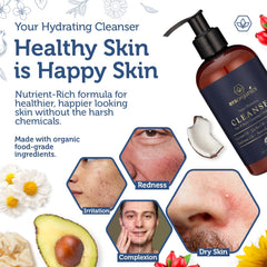 Era Organics sensitive skin cleanser bottle highlights hypoallergenic nourishing formula