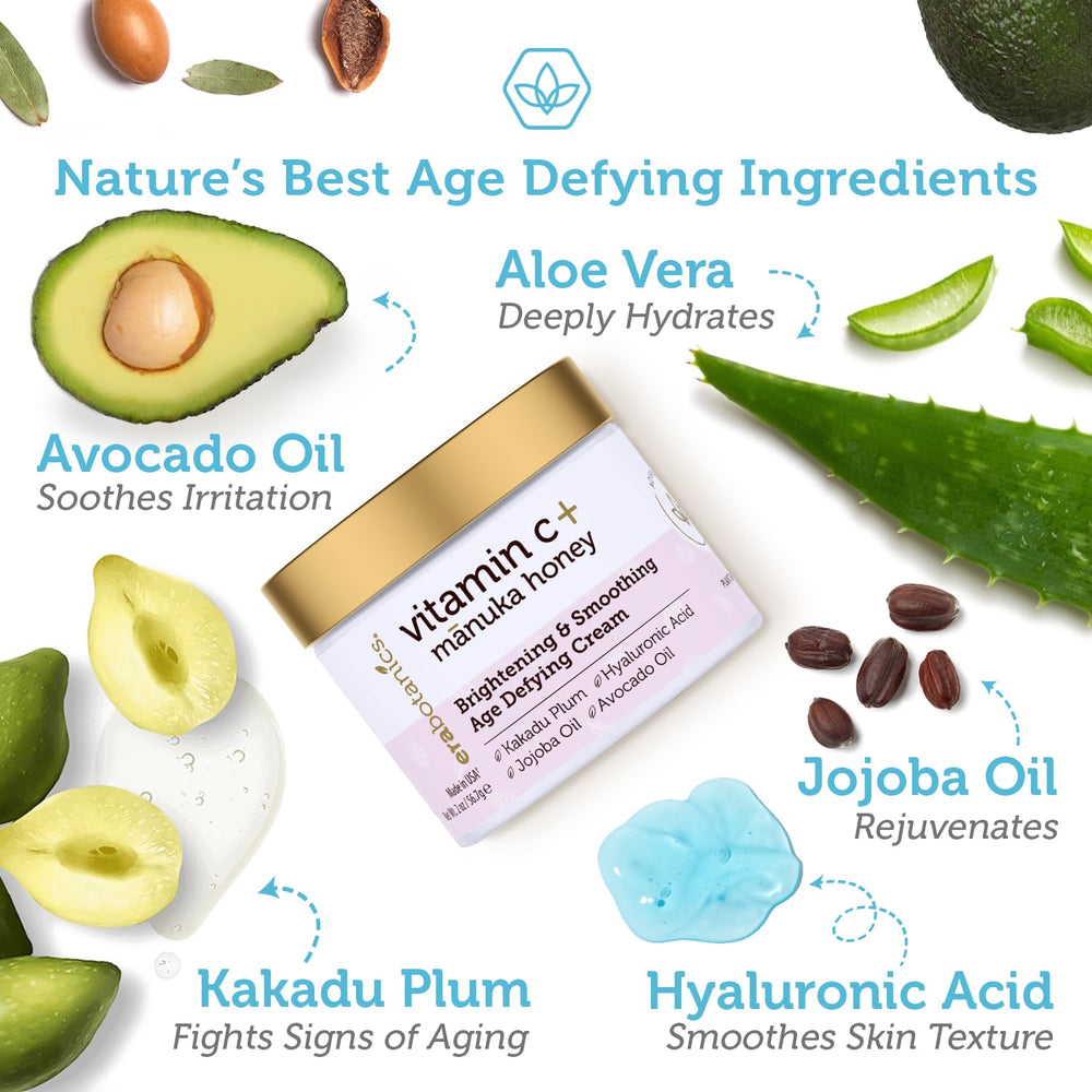 Era Organics Vitamin C Face Cream texture – quick absorption for makeup-ready skin.