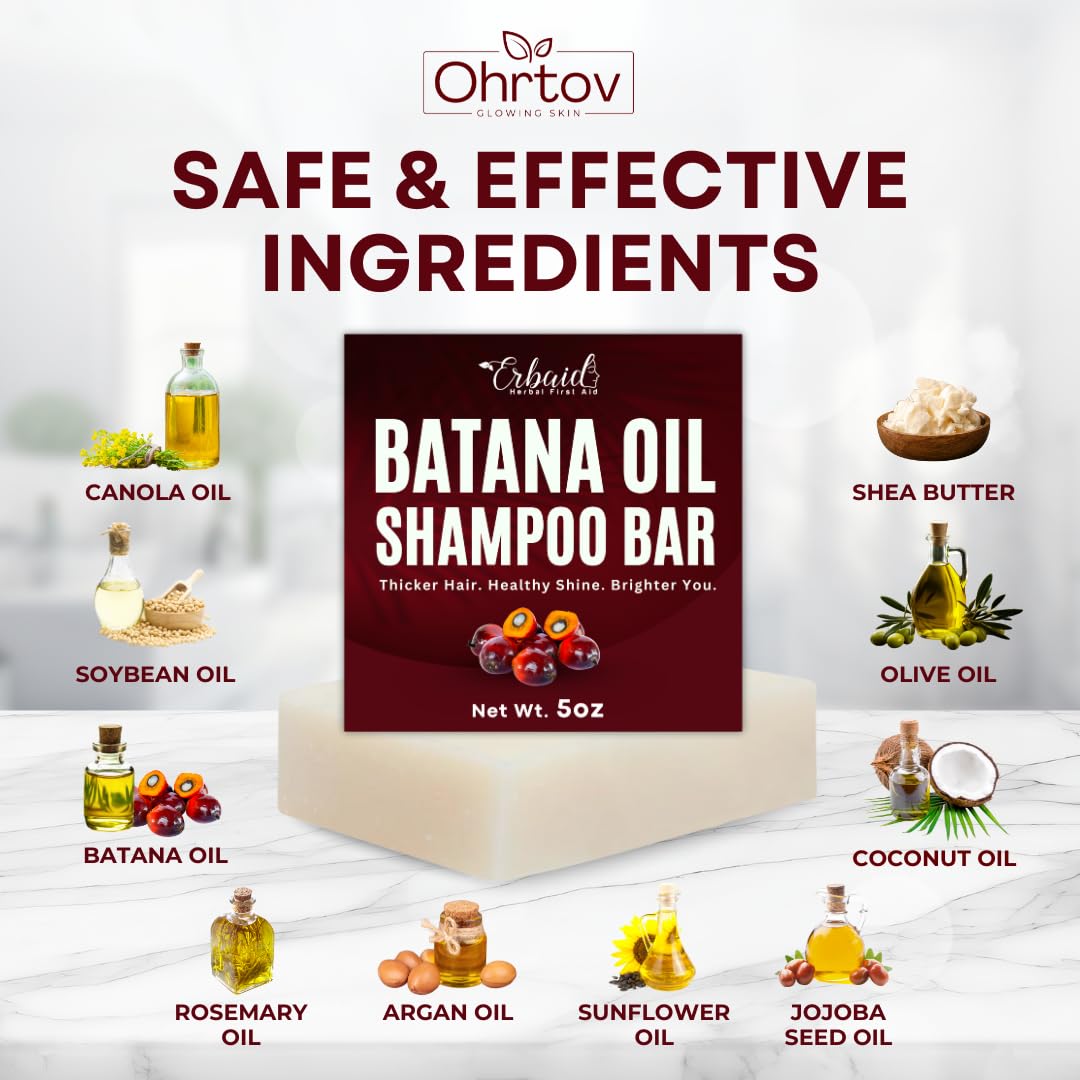 Erbaid Batana bar provides deep nourishment through essential fatty acids.