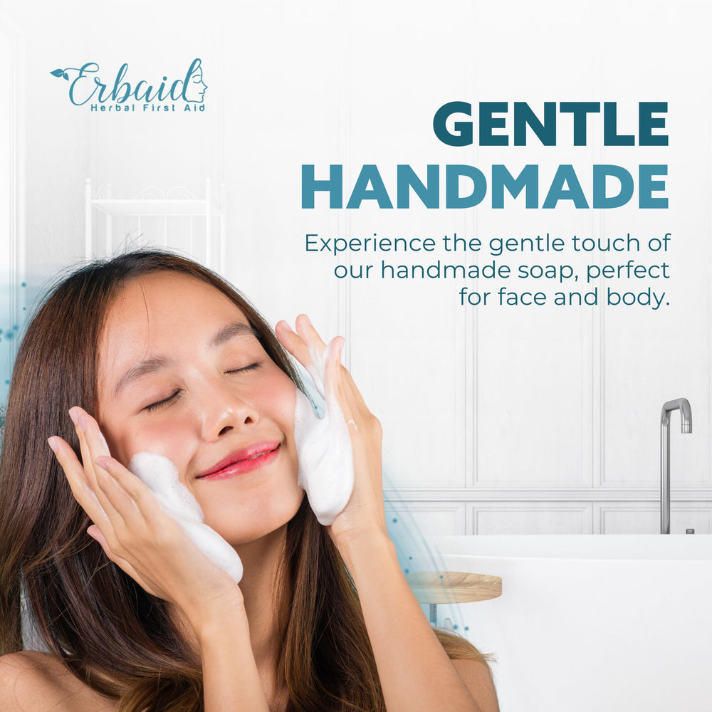 Erbaid beef tallow soap bar for kids and adults, versatile daily cleanser