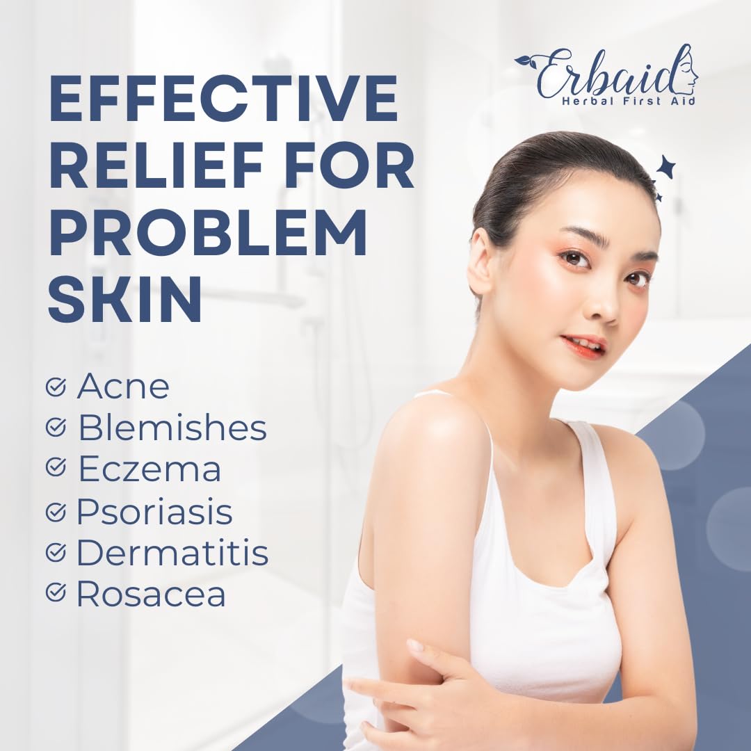 Erbaid pyrithione zinc soap bar aloe bergamot scent offering refreshing cleansing.
