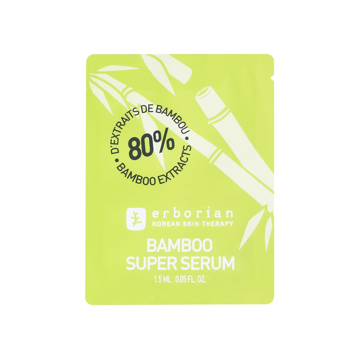 Packaging of Erborian Bamboo Super Serum designed for easy, clean dispensing.