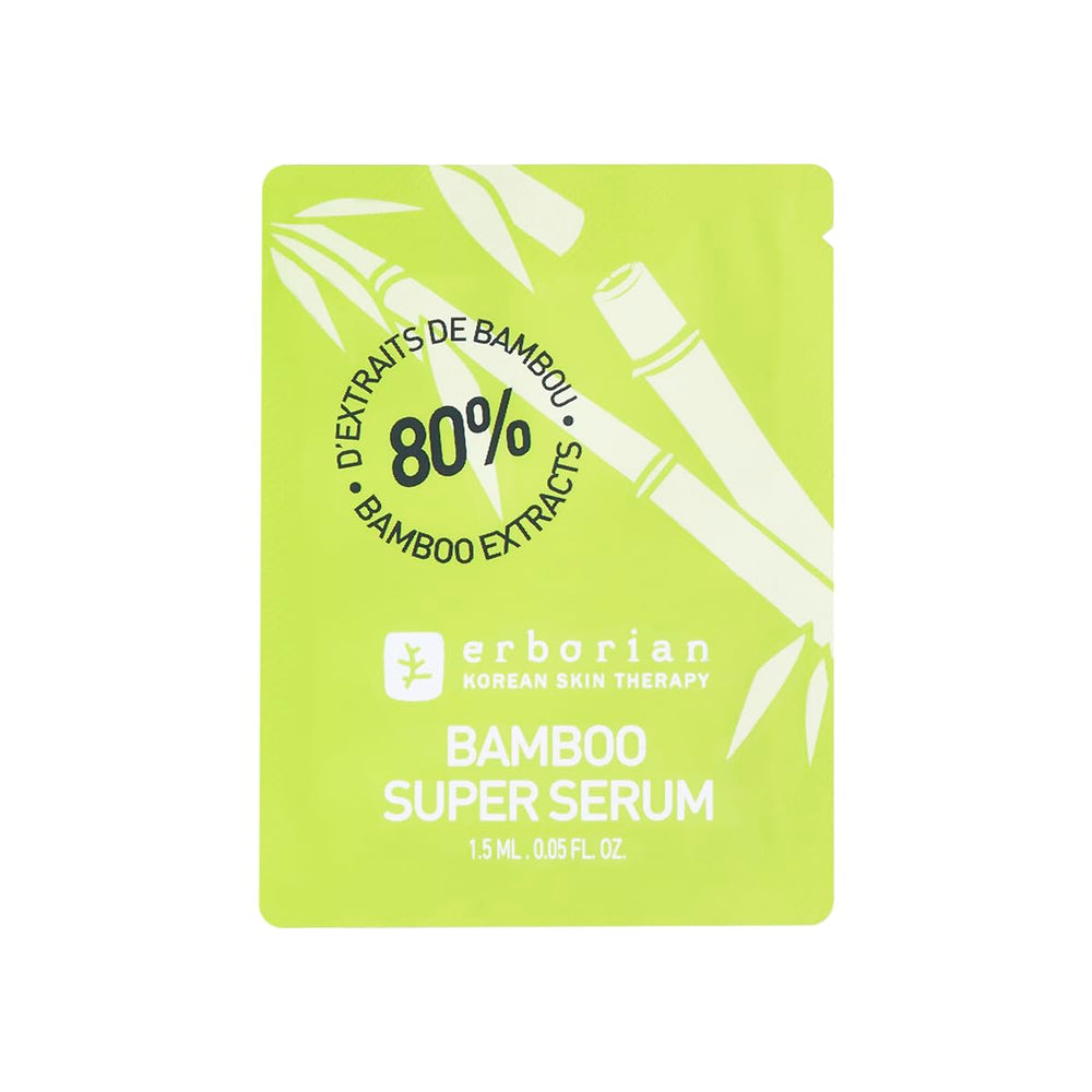 Packaging of Erborian Bamboo Super Serum designed for easy, clean dispensing.