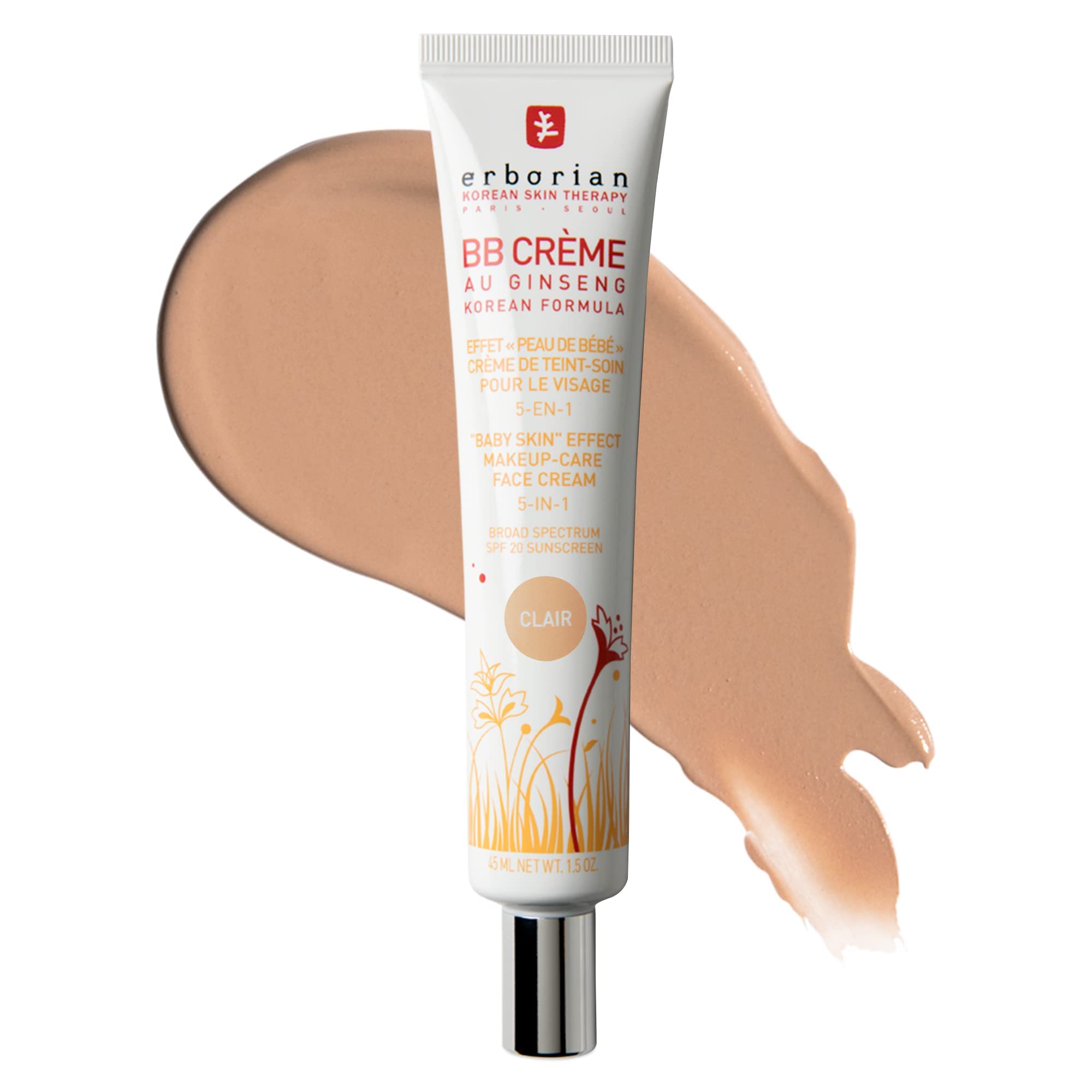 Erborian BB Cream Clair tube demonstrating lightweight, breathable coverage
