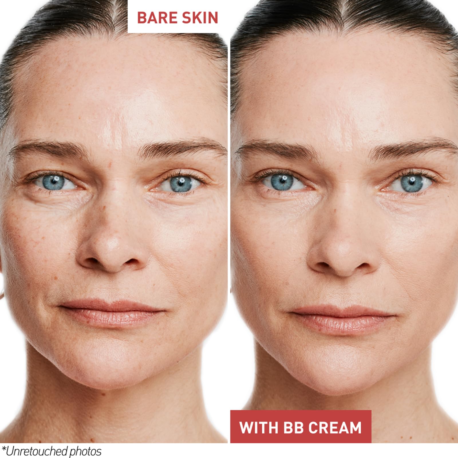 Pore-blur effect on skin with Erborian BB Cream