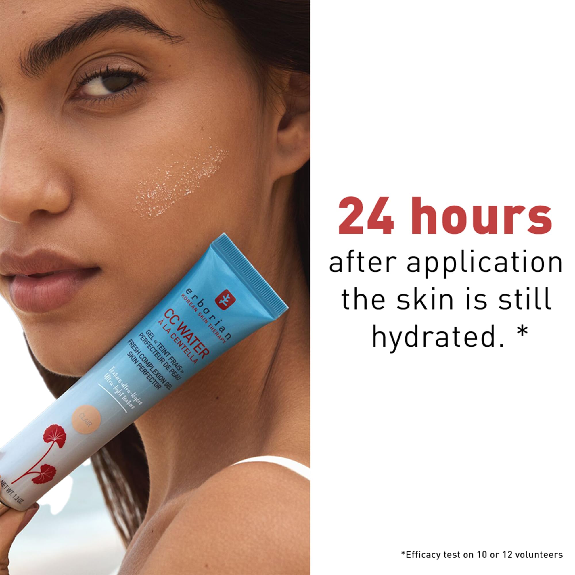 Erborian CC Water Caramel uses centella asiatica to support calm, soothed skin.