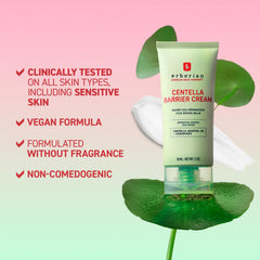 Swatch of Erborian Centella Barrier Cream highlighting panthenol benefits