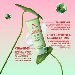 Texture swirl of Erborian Centella Barrier Cream on skin for smoothness