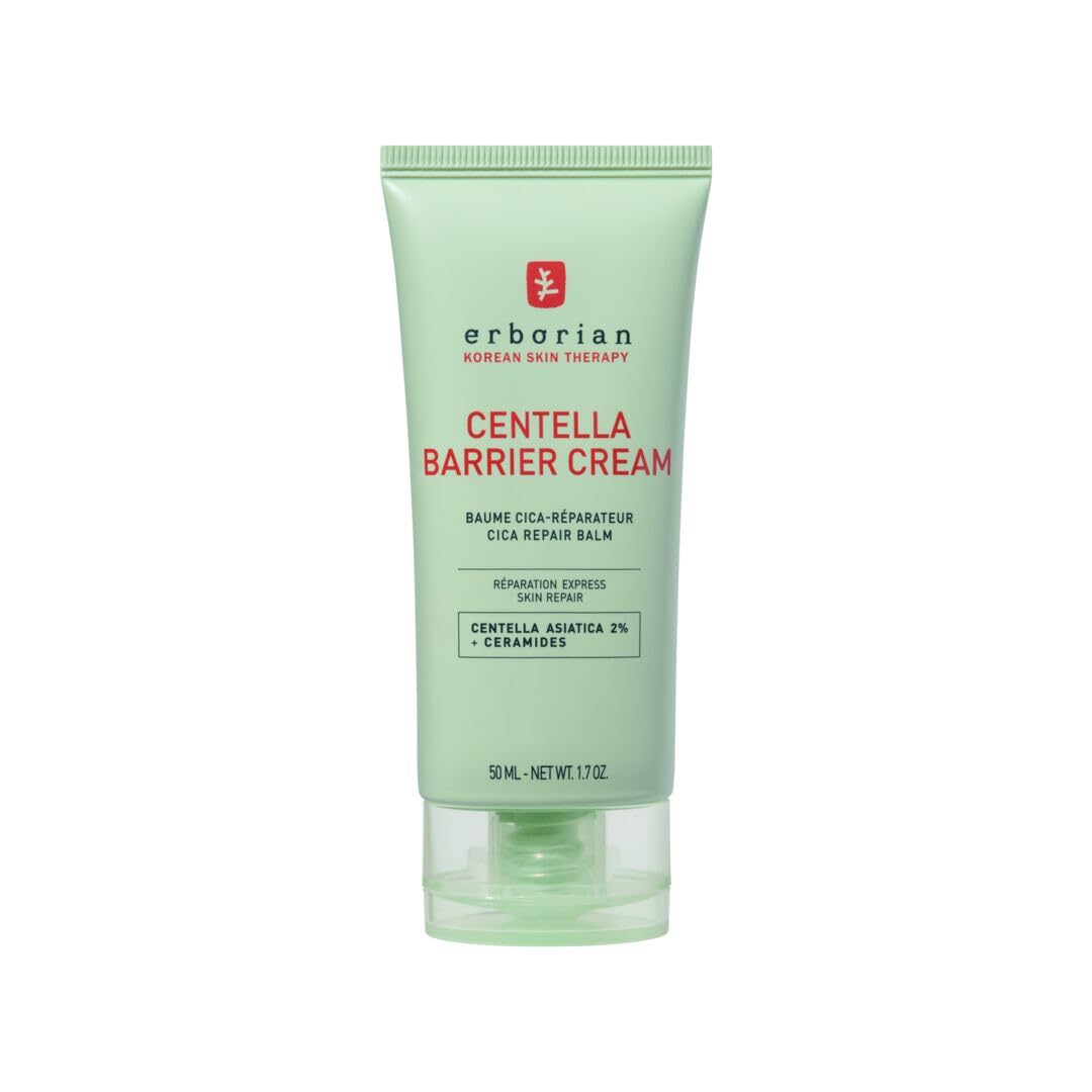 Erborian Centella Barrier Cream tube close-up for soothing dry skin