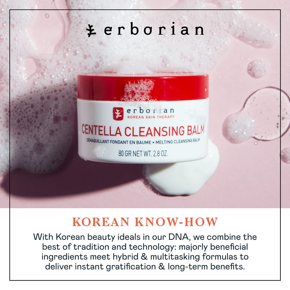 Soft, refreshed skin after Erborian Centella Melting Balm.