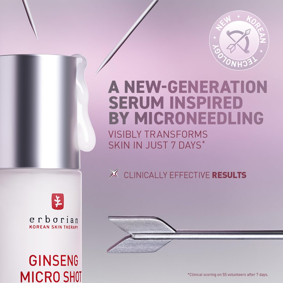 Erborian Ginseng Micro Shot application demonstrates quick layering for refreshed skin texture.