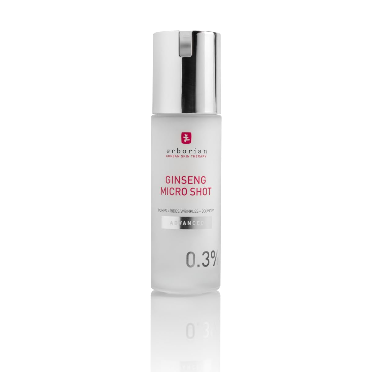Erborian Ginseng Micro Shot bottle close-up showing premium packaging and hydration potential