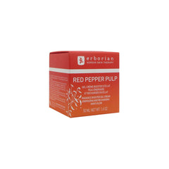 Erborian Red Pepper Pulp Gel being applied on cheek for instant glow