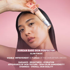Erborian Skin Hero Glow application swatch demonstrates subtle glow