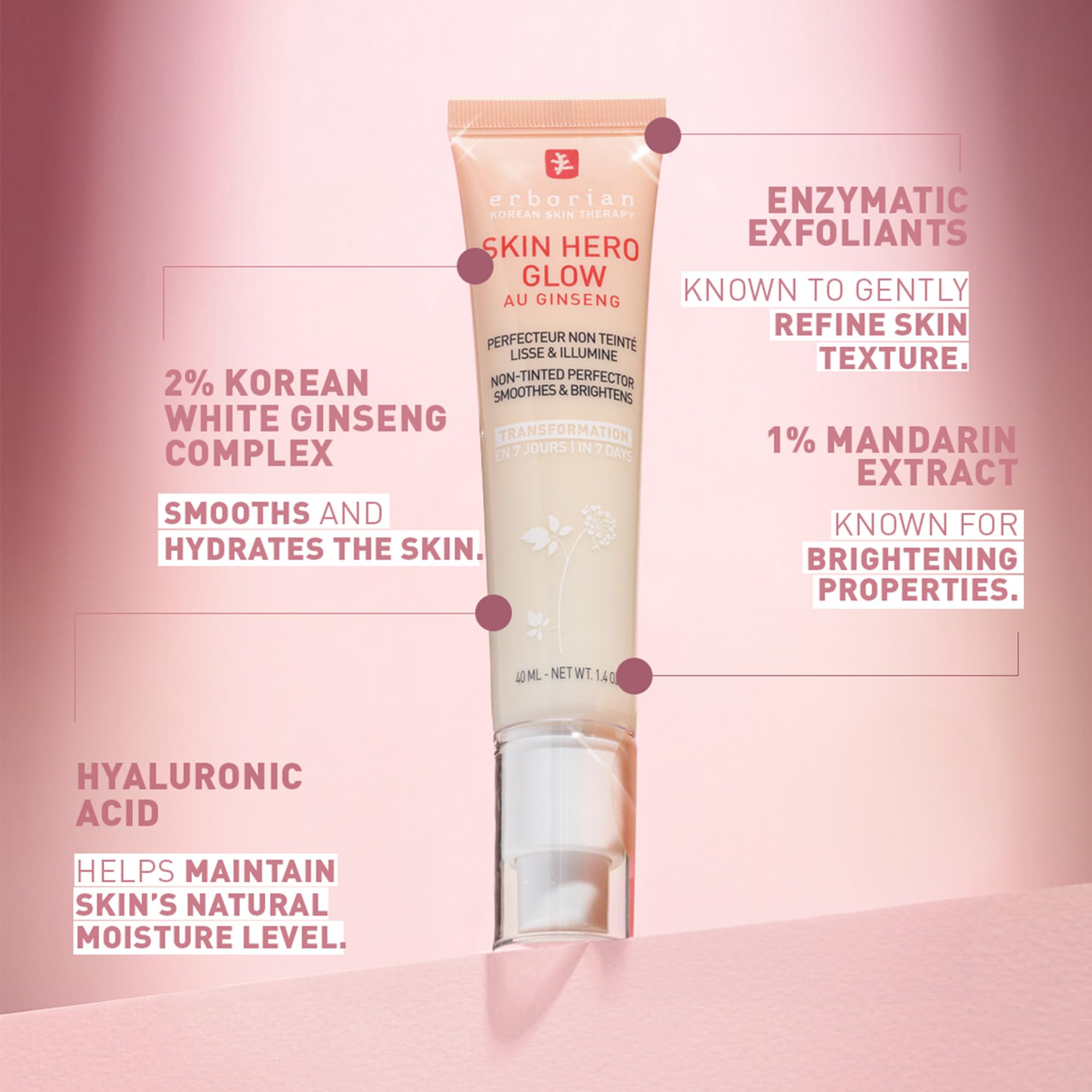 Erborian Skin Hero Glow hydration scene captures dewy, refreshed complexion