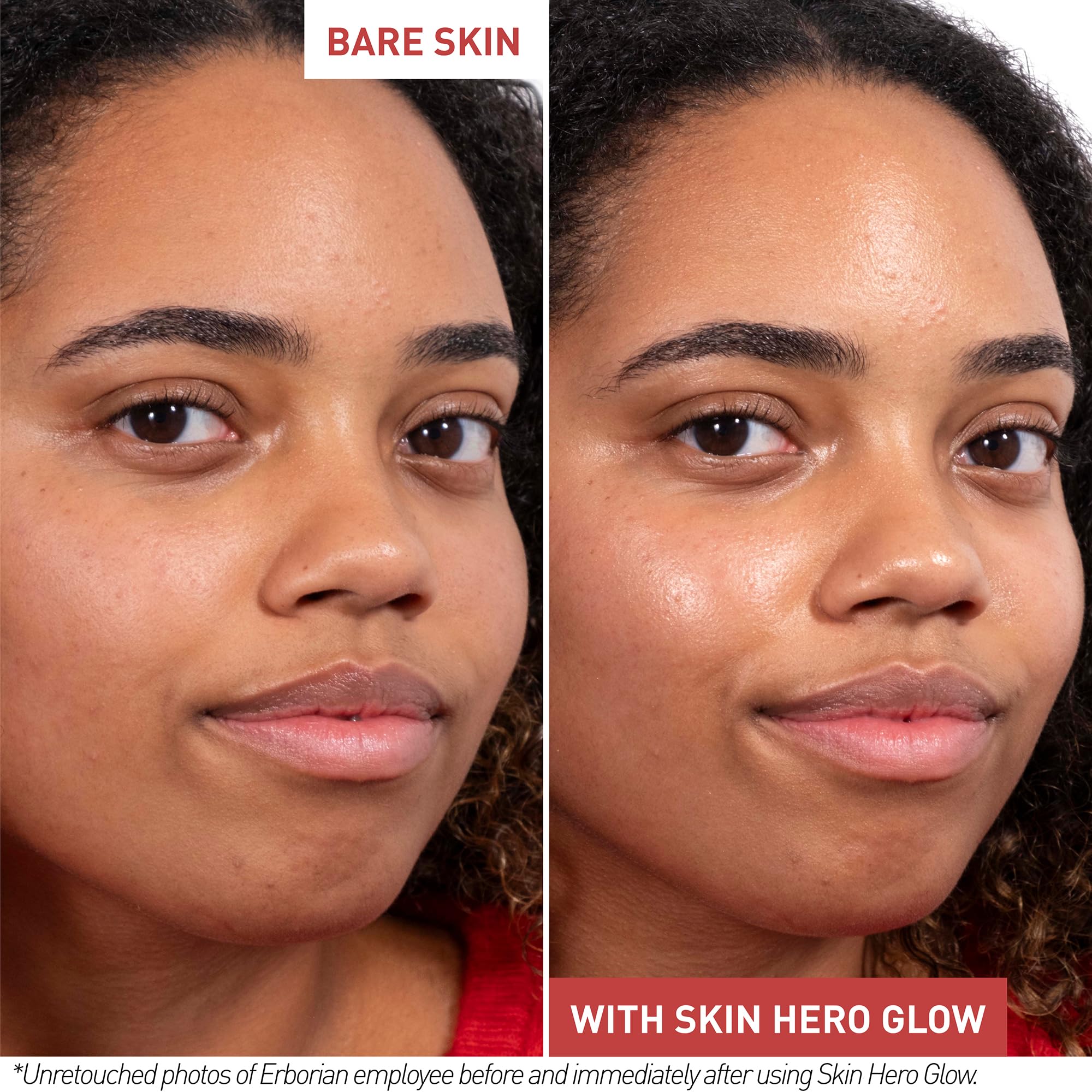 Erborian Skin Hero Glow on-skin look reveals natural radiance