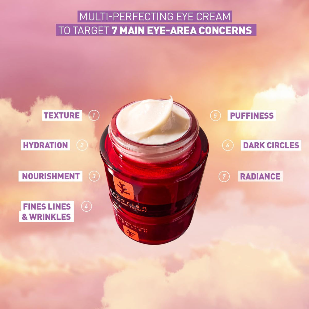 Erborian Skin Therapy Eye cream swirl reveals a lightweight gel texture for quick hydration.