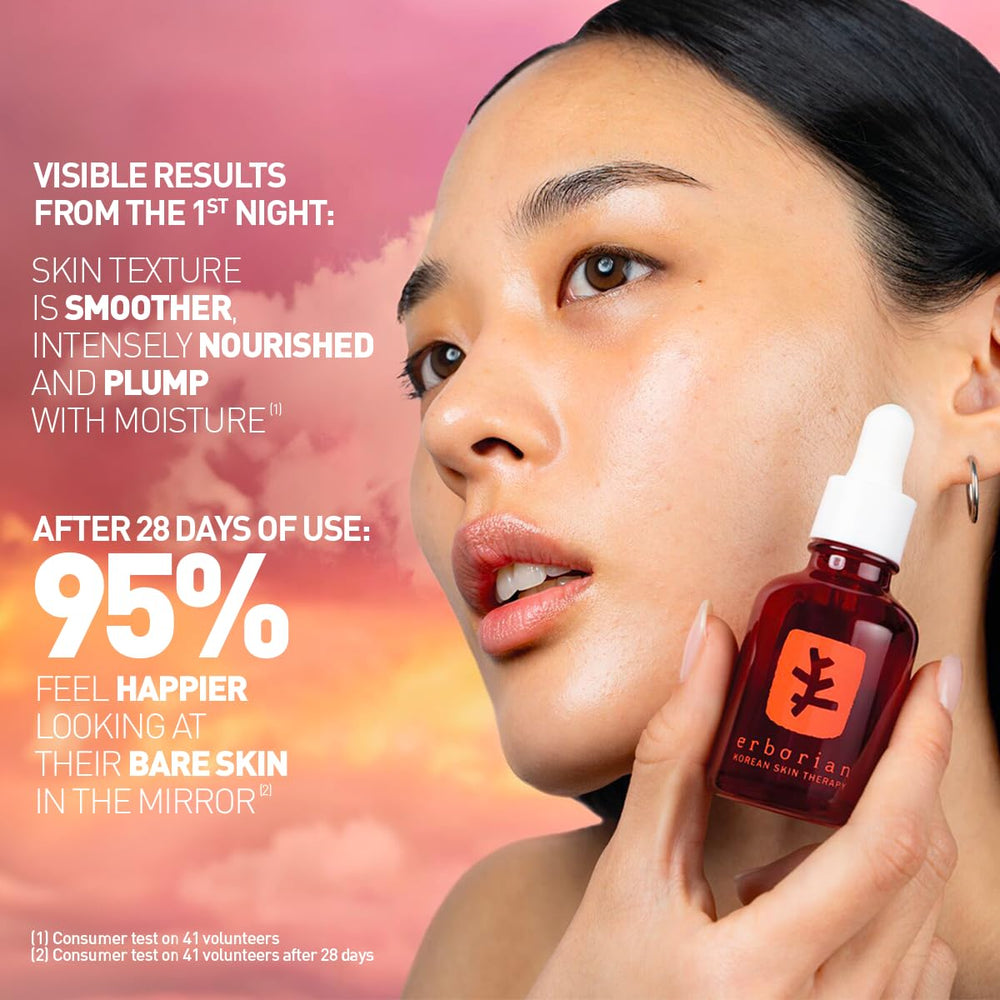 Erborian Skin Therapy nightly application demonstrates even spread after mixing