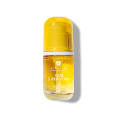 Erborian Yuza Super Serum bottle highlighting lightweight hydration and vitamin C benefits.