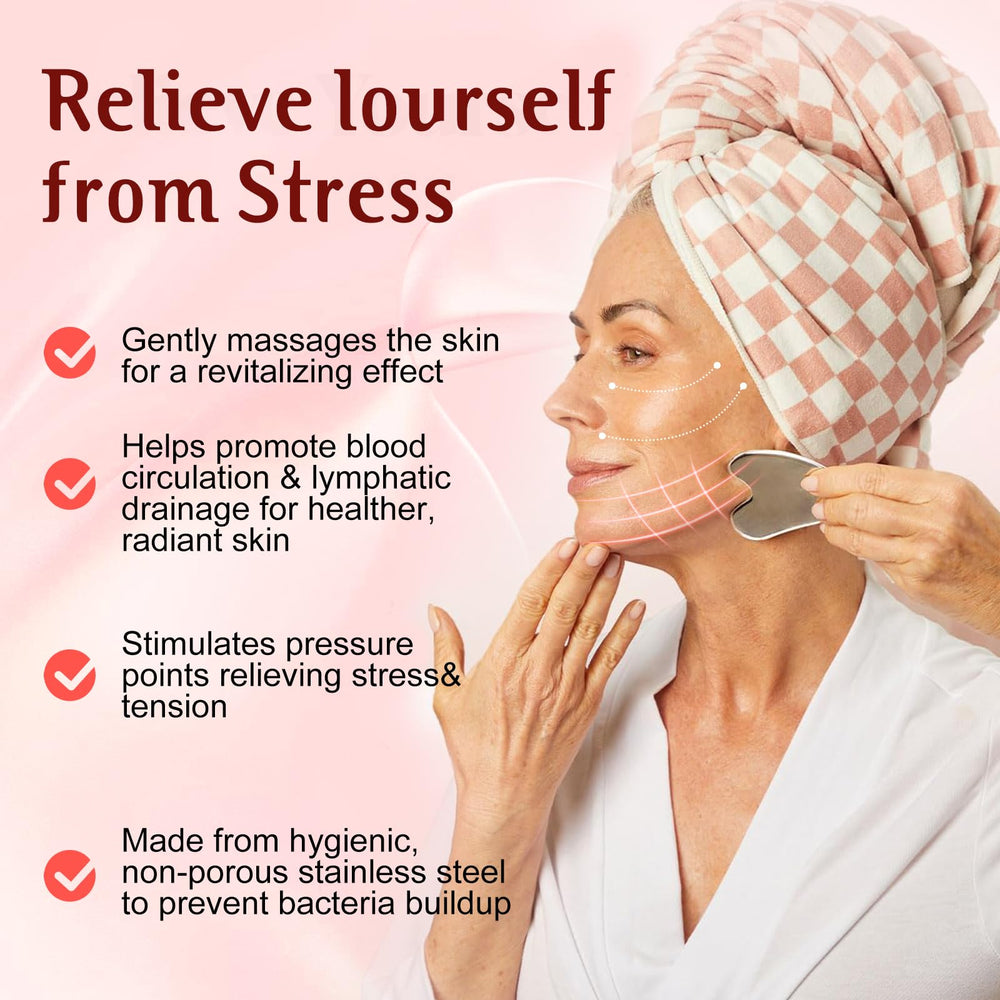 erdnretl face roller stainless steel for enhanced skin lifting and circulation