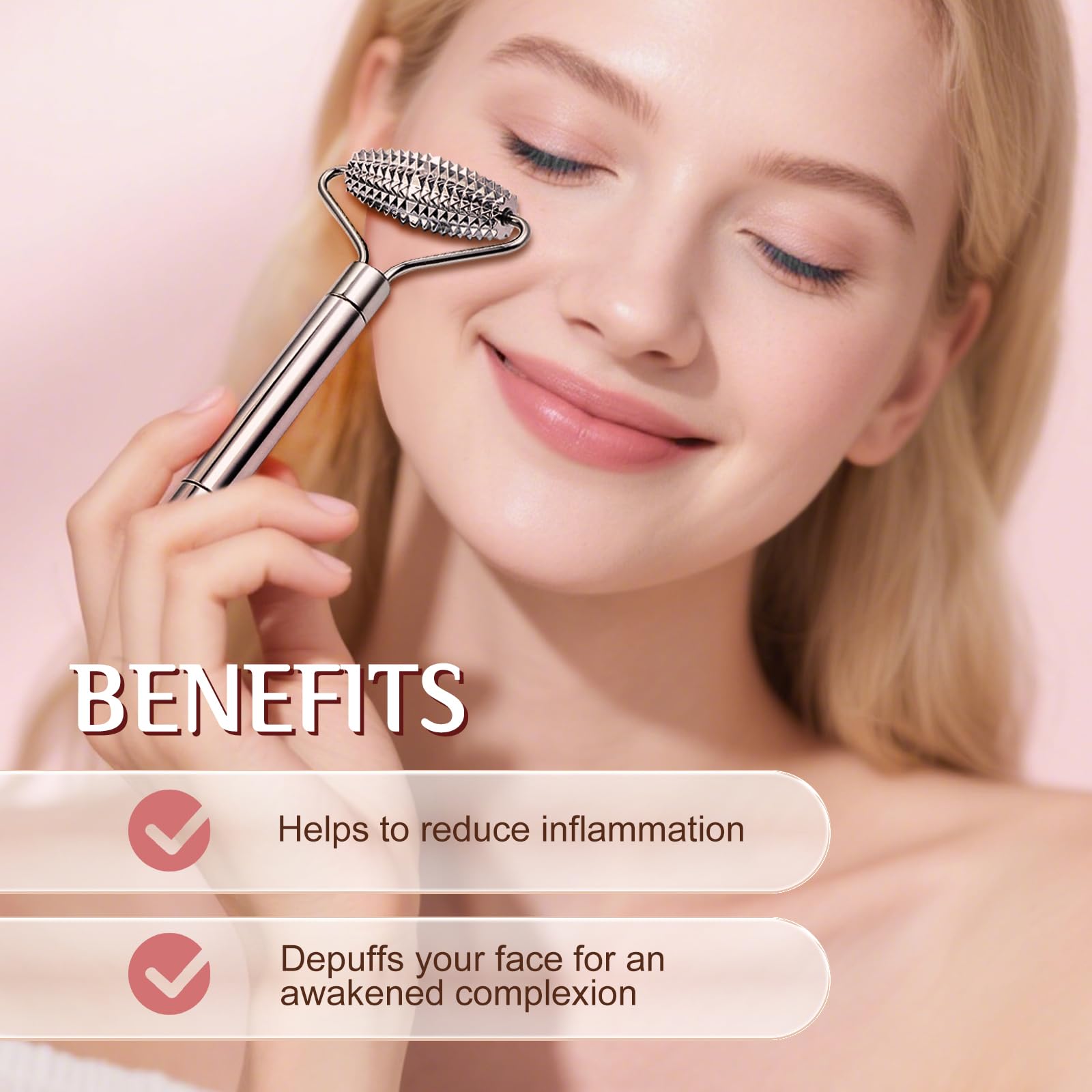 erdnretl gua sha tool eye-area for refreshing eye contour and tension relief
