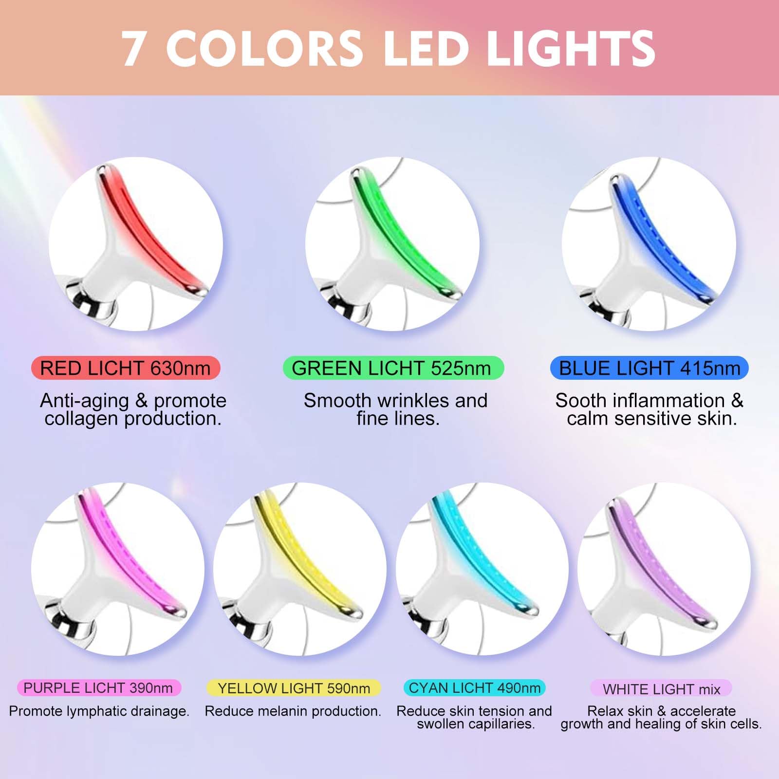 erdnretl LED face massager shows improved cream absorption during use.