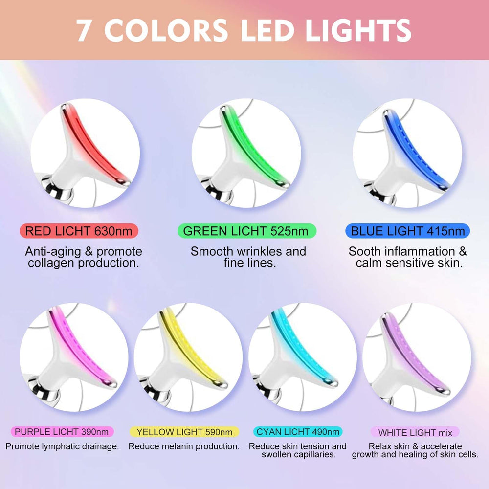 erdnretl LED face massager shows improved cream absorption during use.