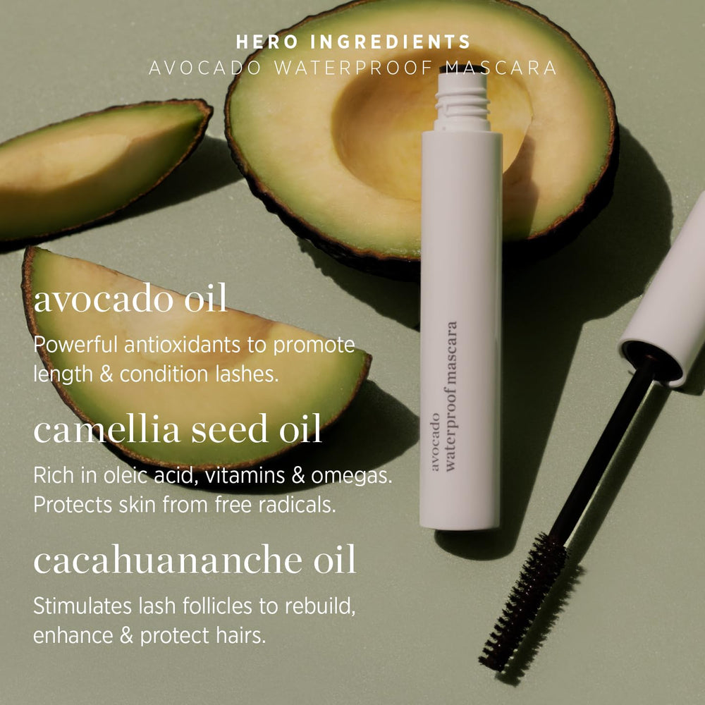 Ere Perez Avocado Waterproof Mascara mamey oil focus suggests nourishing lash care