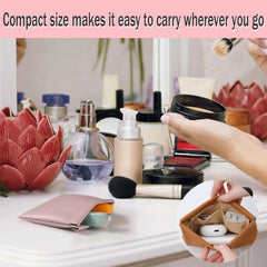 EREBLOOM Leather Pouch interior with non-slip lining keeps contents organized.