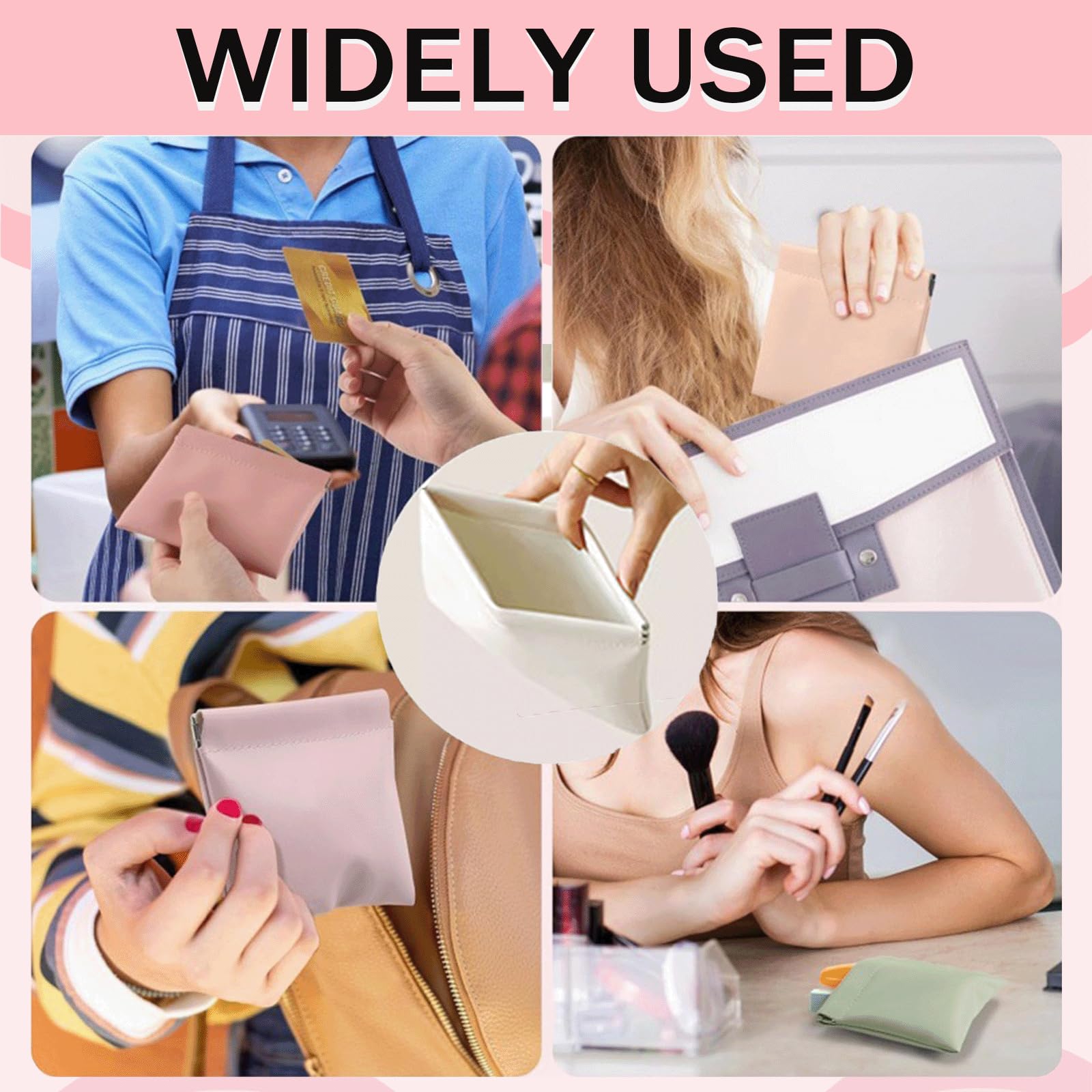 EREBLOOM Leather Pouch scratch-resistant lining protects delicate items.