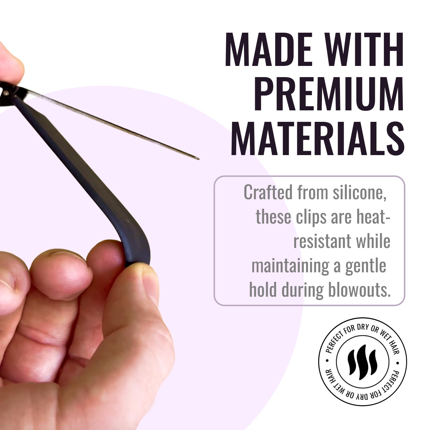 ERGO makeup and hair holding clip ideal for steadying hair while makeup application.