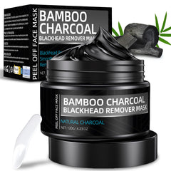 Erigathe charcoal mask application shows deep pore cleansing and blackhead removal