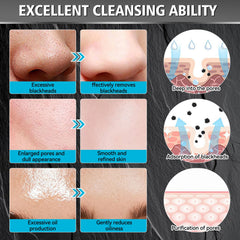 Erigathe charcoal mask peel reveals clearer complexion after use