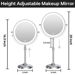 Erlingeryi 9in magnifying mirror 20x close-up for precise grooming
