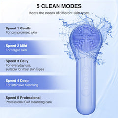 ERROWIN silicone face scrubber soft contacts for gentle exfoliation and clean pores