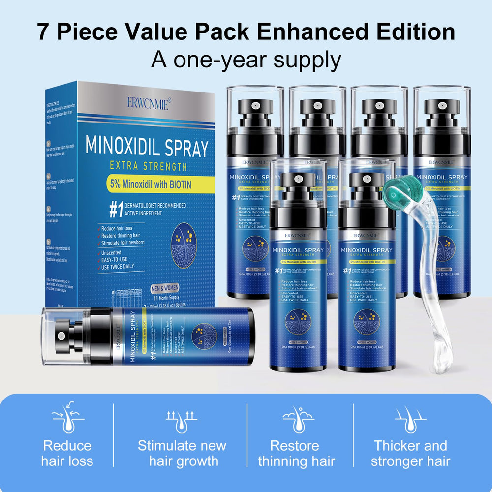 ERWCNMIE beard growth focus spray for facial hair enhancement.