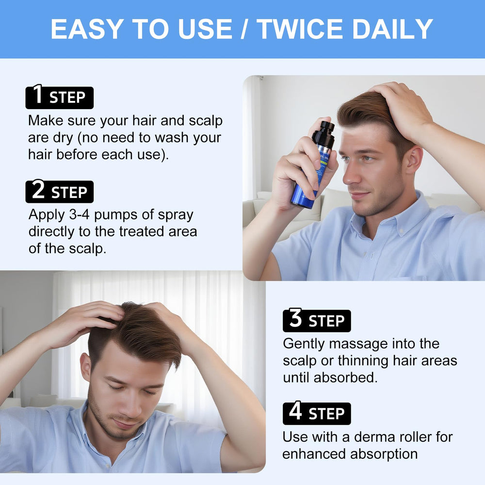 ERWCNMIE formula with Biotin and Castor Oil nourishes scalp health.