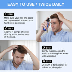 ERWCNMIE formula with Biotin and Castor Oil nourishes scalp health.