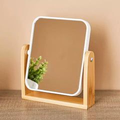 Esayendder desk mirror 360-degree rotation for versatile grooming angles.