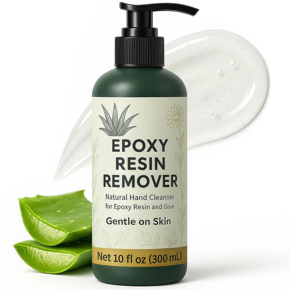 Escentile epoxy cleaner pump bottle for fast resin cleanup