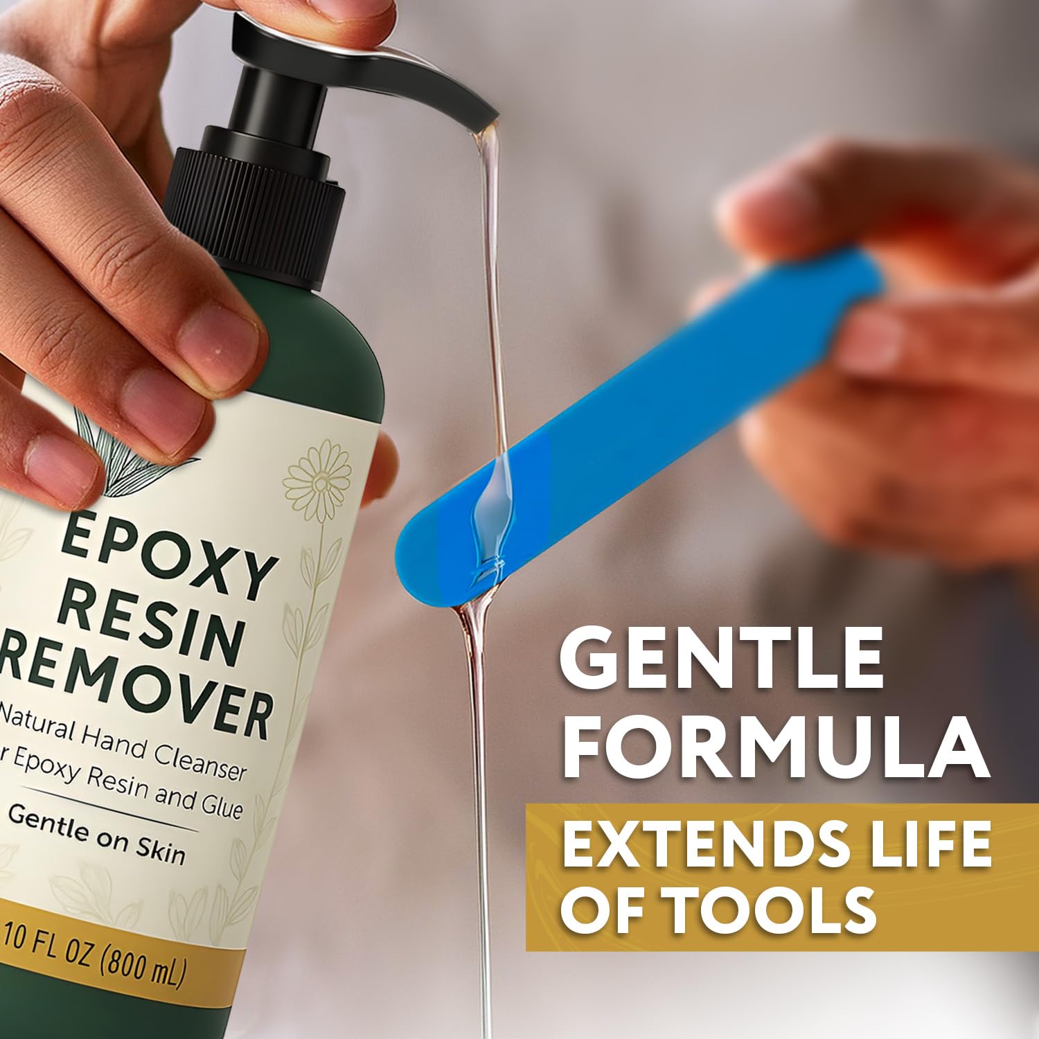 Escentile limpiador resina epoxi uncured para superficies, evita manchas y daños