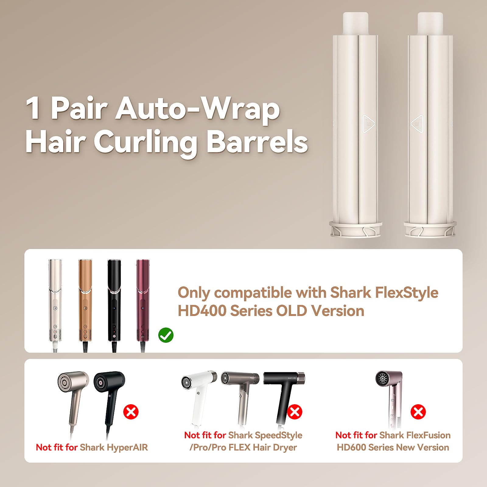 Esctabalt left right barrels enable dual direction styling for versatile beach waves or curls
