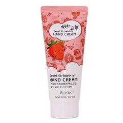 esfolio Sweet Strawberry Hand Cream tube delivering hydration to dry hands