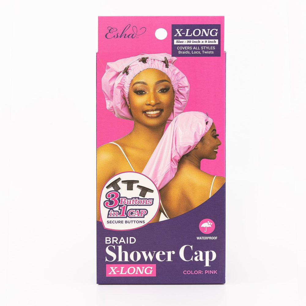 Esha Girl pink cap ideal for travel and quick hair protection on the go