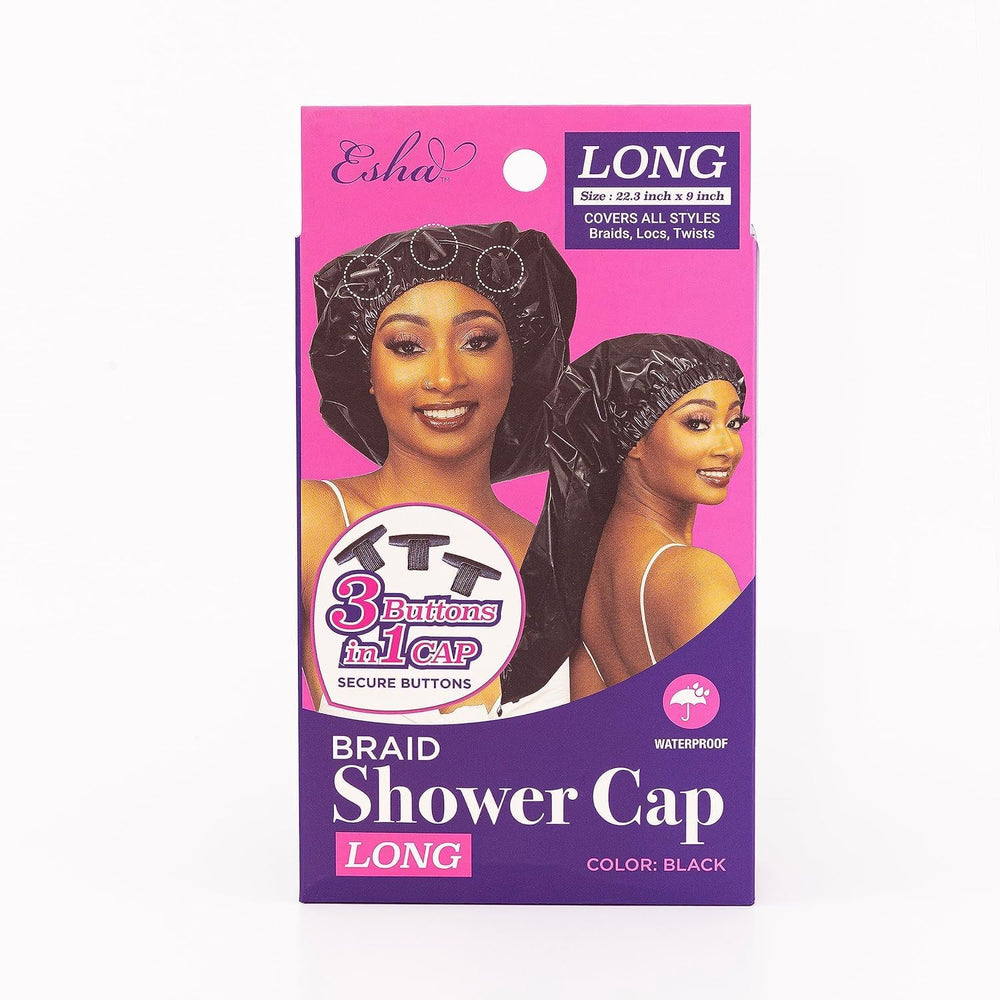 Esha Girl spa-use friendly cap suits conditioning or treatments.