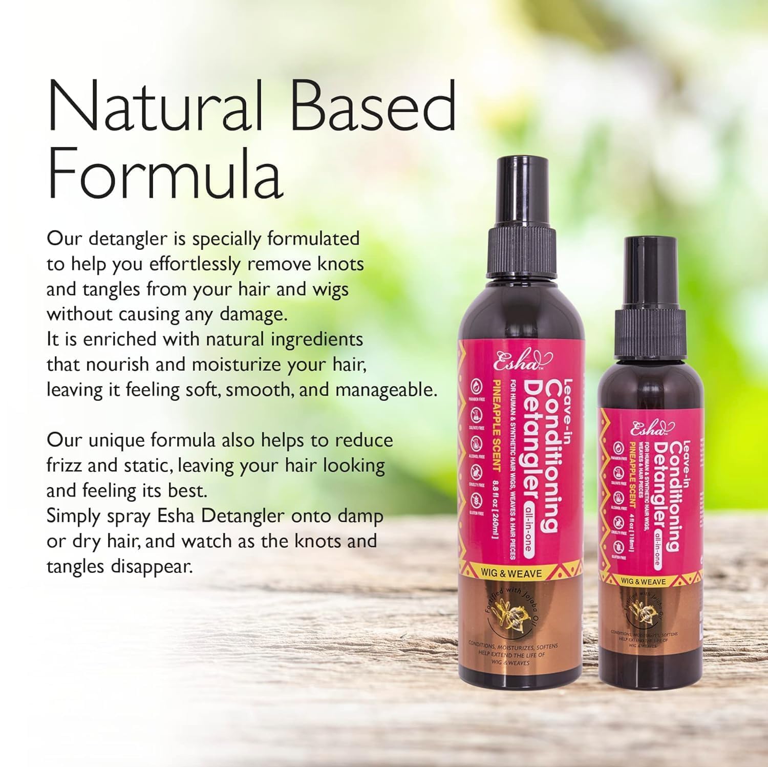 Esha jojoba oil-enriched hydration for shine