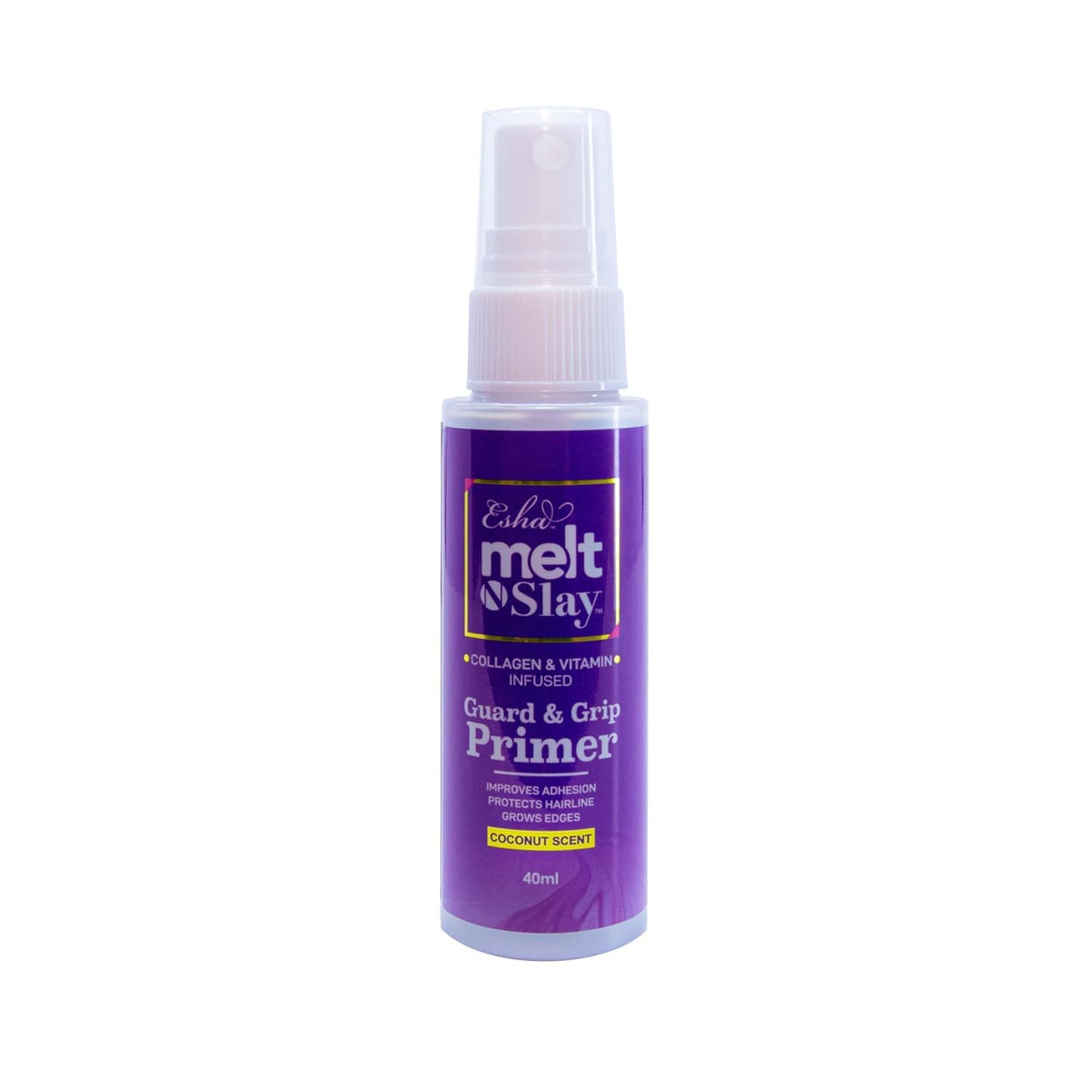 Esha Melt N Slay guard primer bottle close-up illustrating skin-conditioning barrier