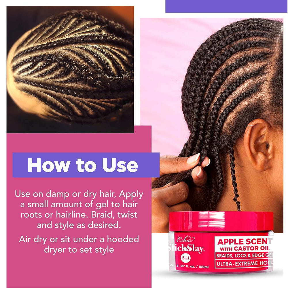 Esha Slick N Slay locs and twists styling image—versatile for various textures.
